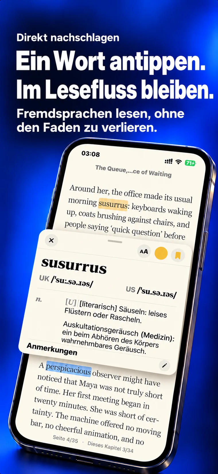 Lexture — Direkt nachschlagen (iphone)