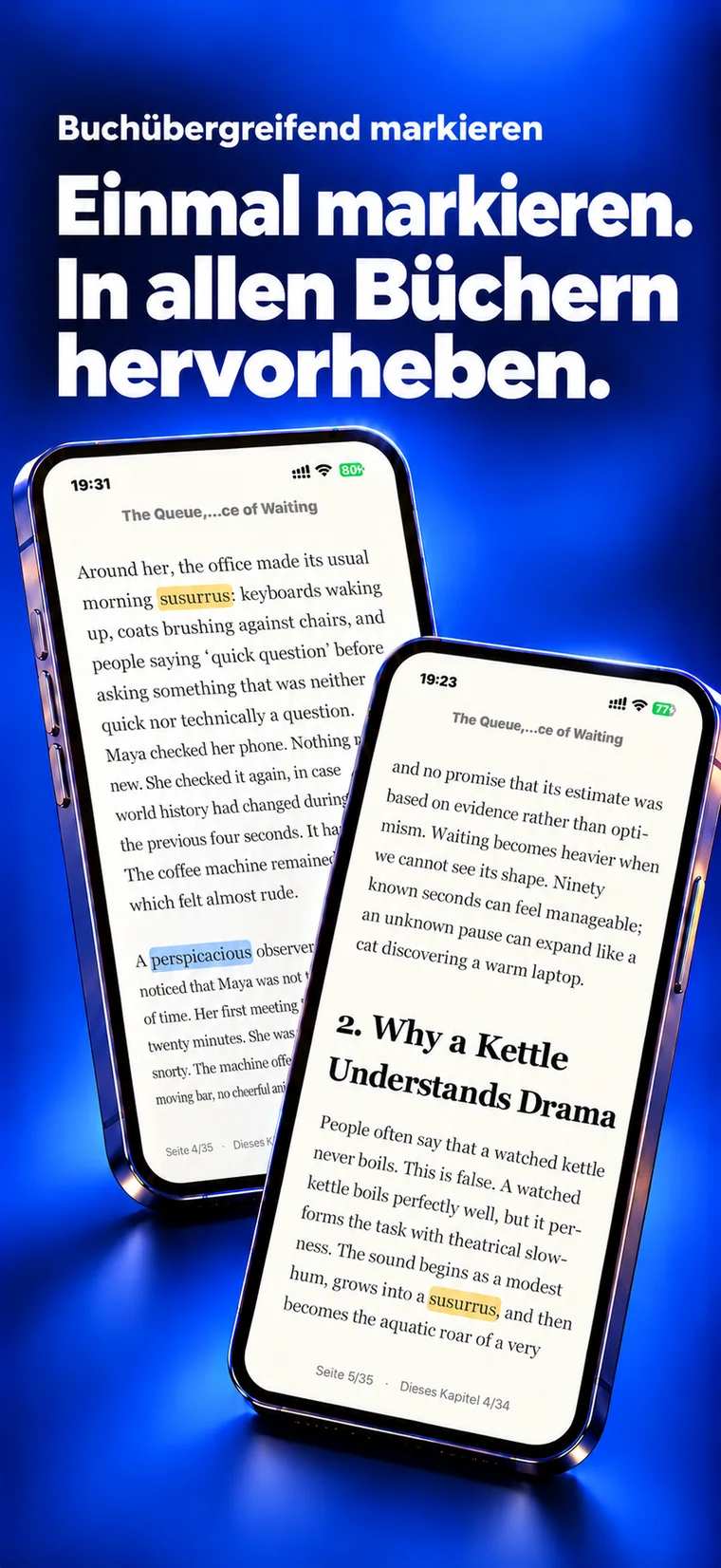 Lexture — Buchübergreifende Markierungen (iphone)