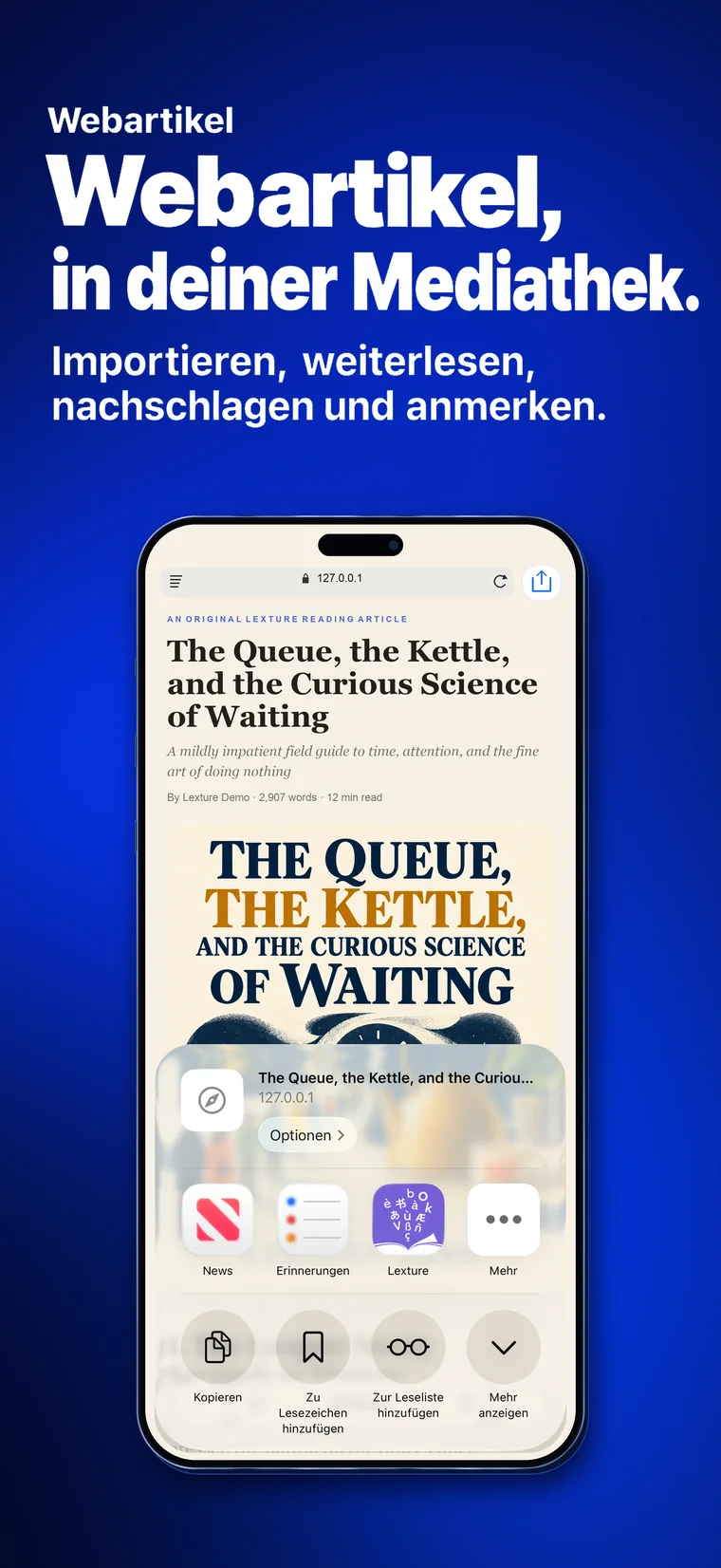 Lexture — Webartikel (iphone)
