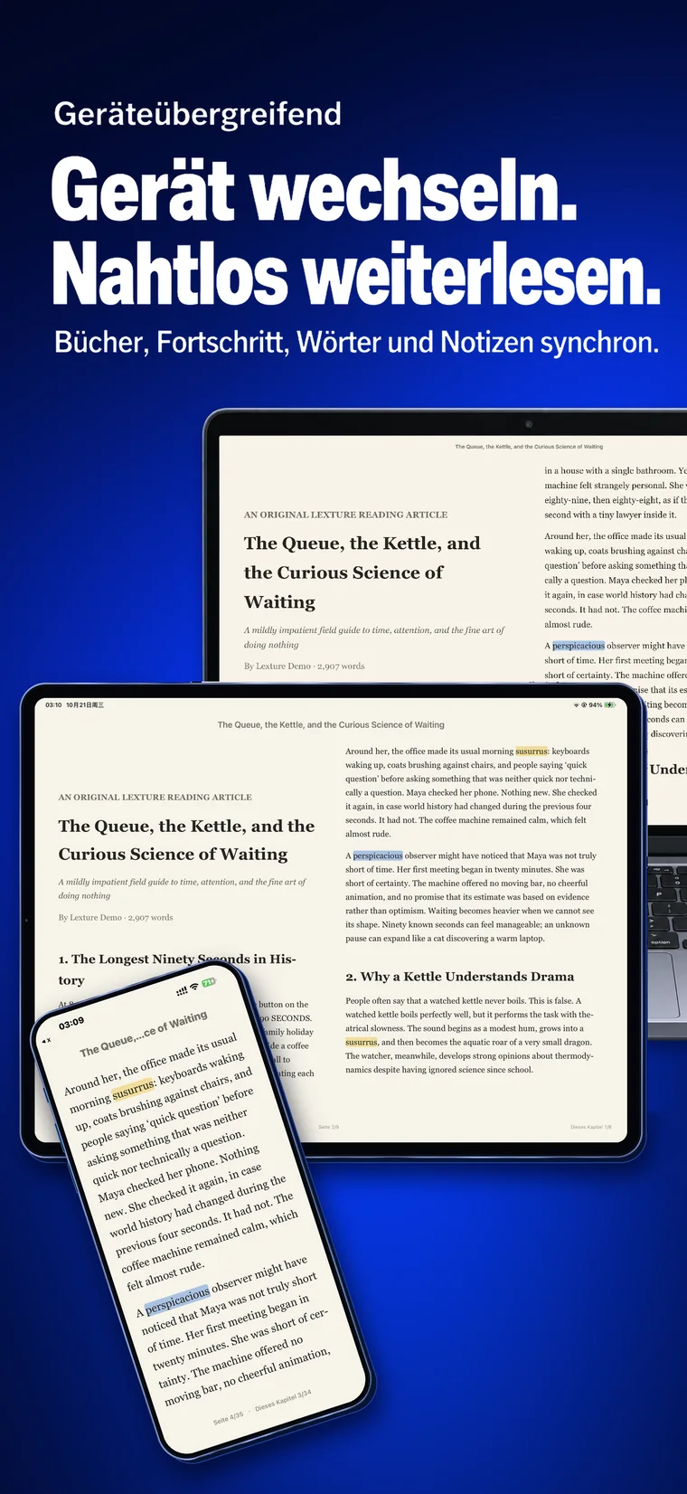 Lexture — Auf deinen Geräten (iphone)