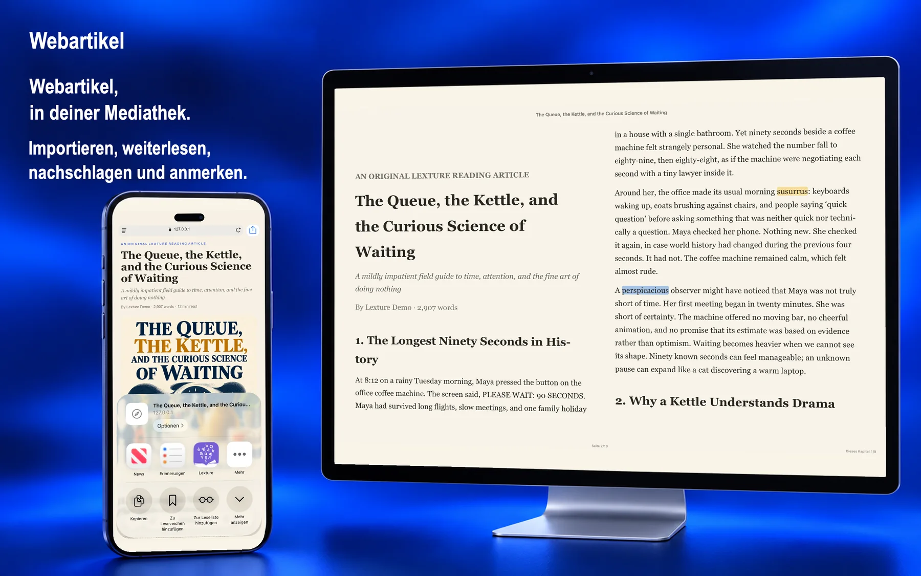 Lexture — Webartikel (mac)
