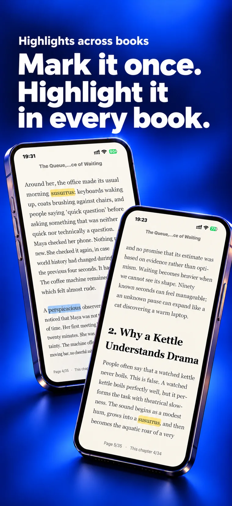 Lexture — Highlights across books (iphone)
