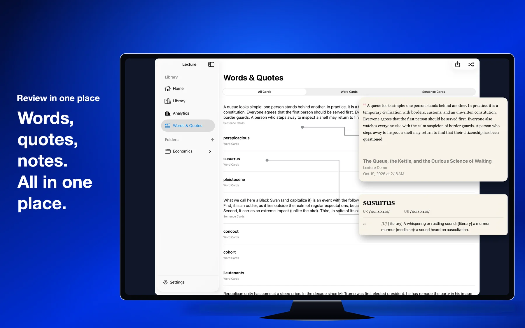 Lexture — Words & Quotes (mac)
