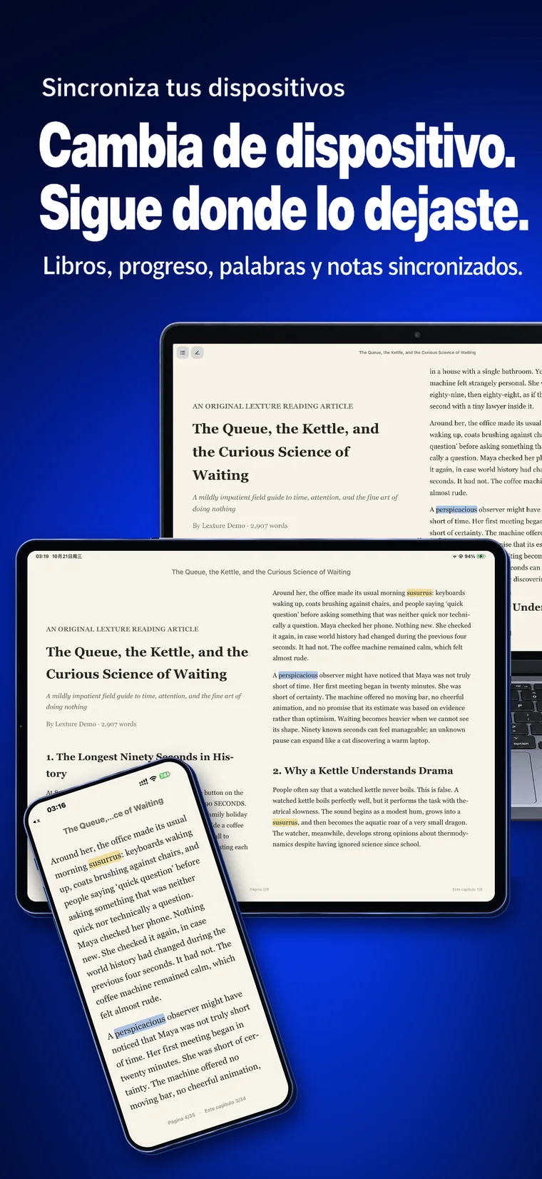 Lexture — En tus dispositivos (iphone)