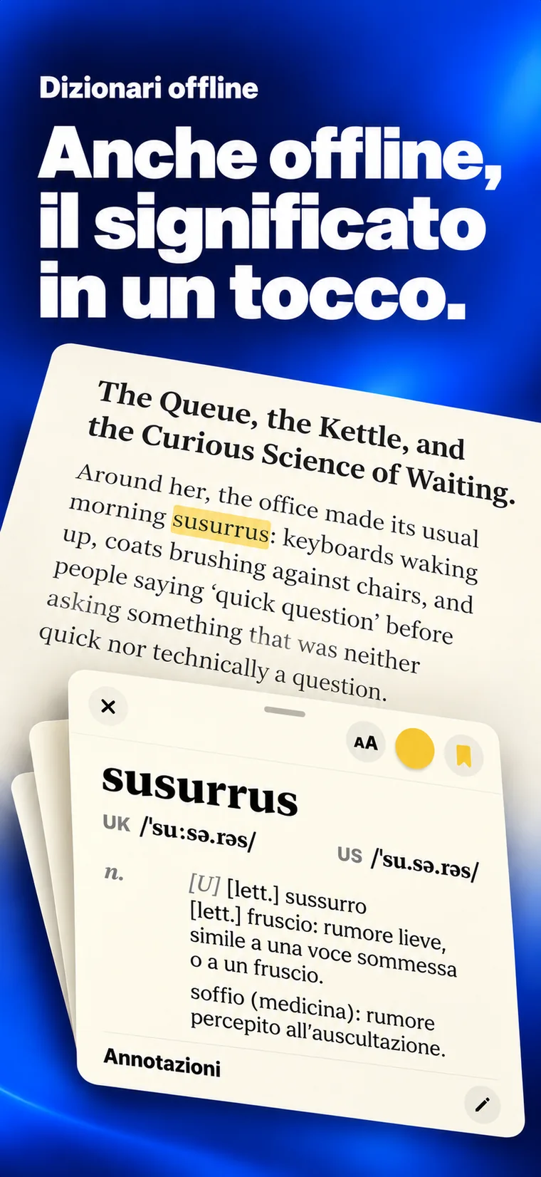 Lexture — Dizionari offline (iphone)
