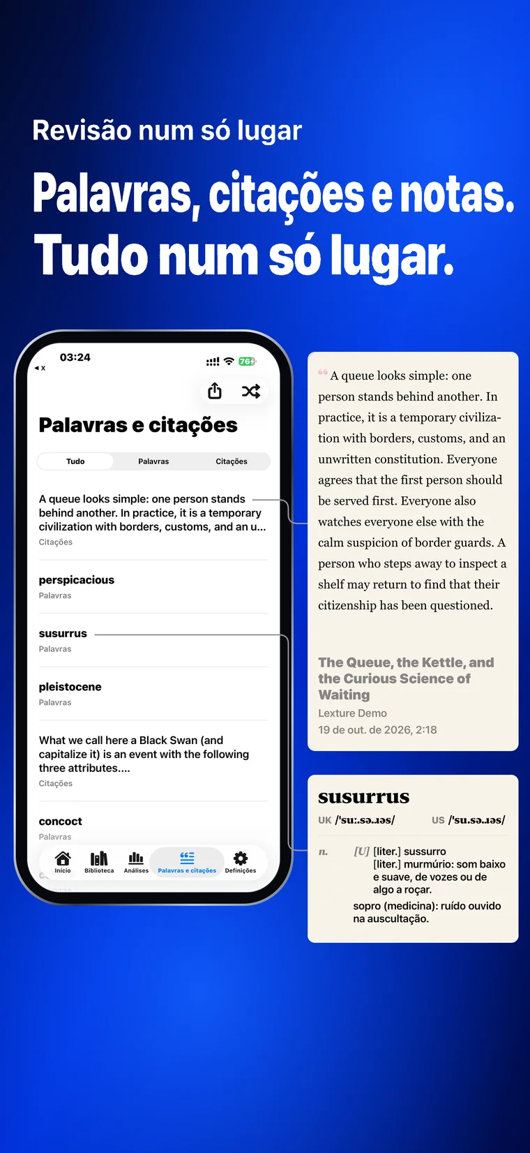 Lexture — Palavras e citações (iphone)