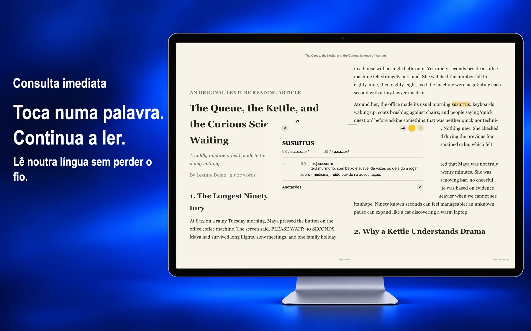 Lexture — Consulta imediata (mac)